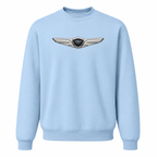 Men’s Genesis Car Crewneck Sweatshirt | Color: Sky Blue | Front