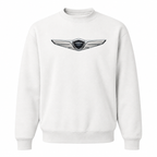 Men’s Genesis Car Crewneck Sweatshirt | Color: White | Front
