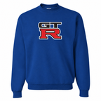 Men’s GTR Car Crewneck Sweatshirt | Color: Blue | Front