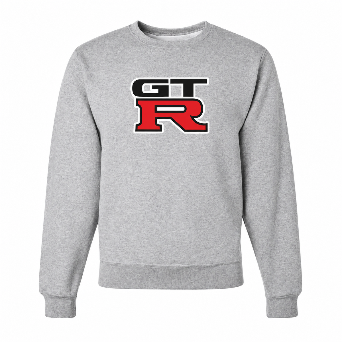 Men’s GTR Car Crewneck Sweatshirt | Color: Gray | Front