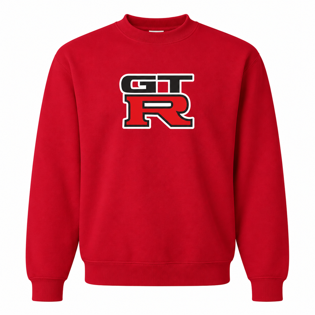 Men’s GTR Car Crewneck Sweatshirt | Color: Red | Front