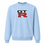 Men’s GTR Car Crewneck Sweatshirt | Color: Sky Blue | Front