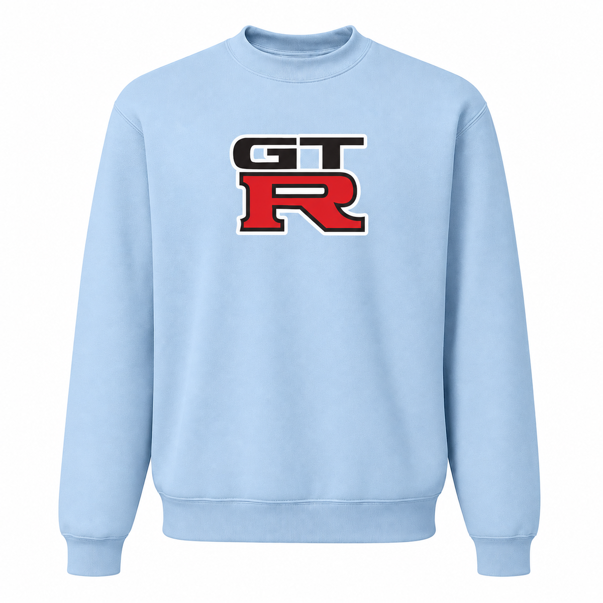 Men’s GTR Car Crewneck Sweatshirt | Color: Sky Blue | Front