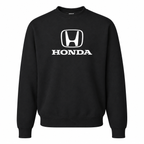 Men’s Honda Car Crewneck Sweatshirt | Color: Black | Front
