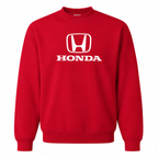 Men’s Honda Car Crewneck Sweatshirt | Color: Red | Front