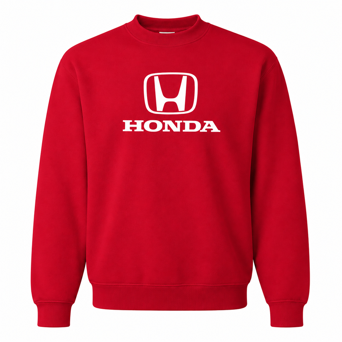 Men’s Honda Car Crewneck Sweatshirt | Color: Red | Front