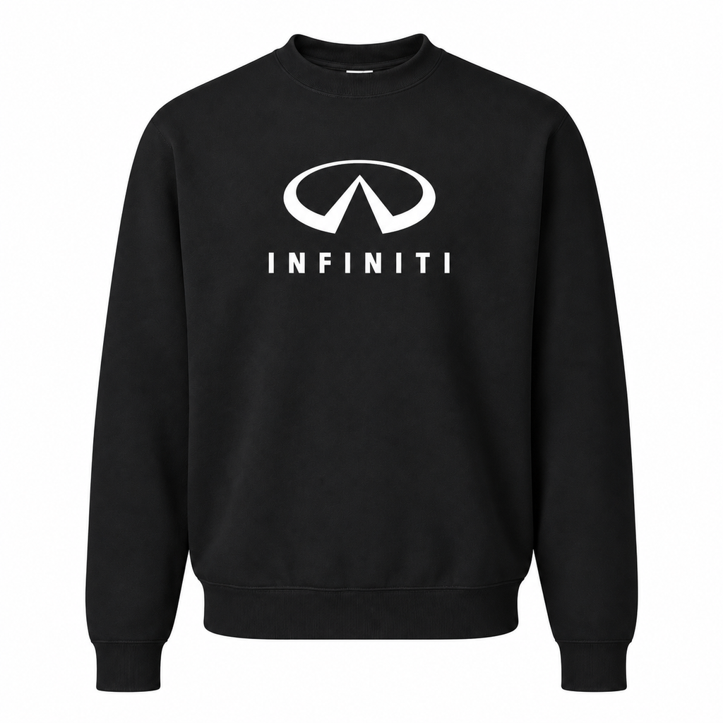 Men’s Infiniti Luxury Car Crewneck Sweatshirt | Color: Black | Front