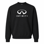 Men’s Infiniti Luxury Car Crewneck Sweatshirt | Color: Black | Front