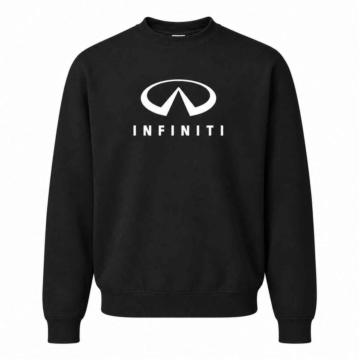 Men’s Infiniti Luxury Car Crewneck Sweatshirt | Color: Black | Front