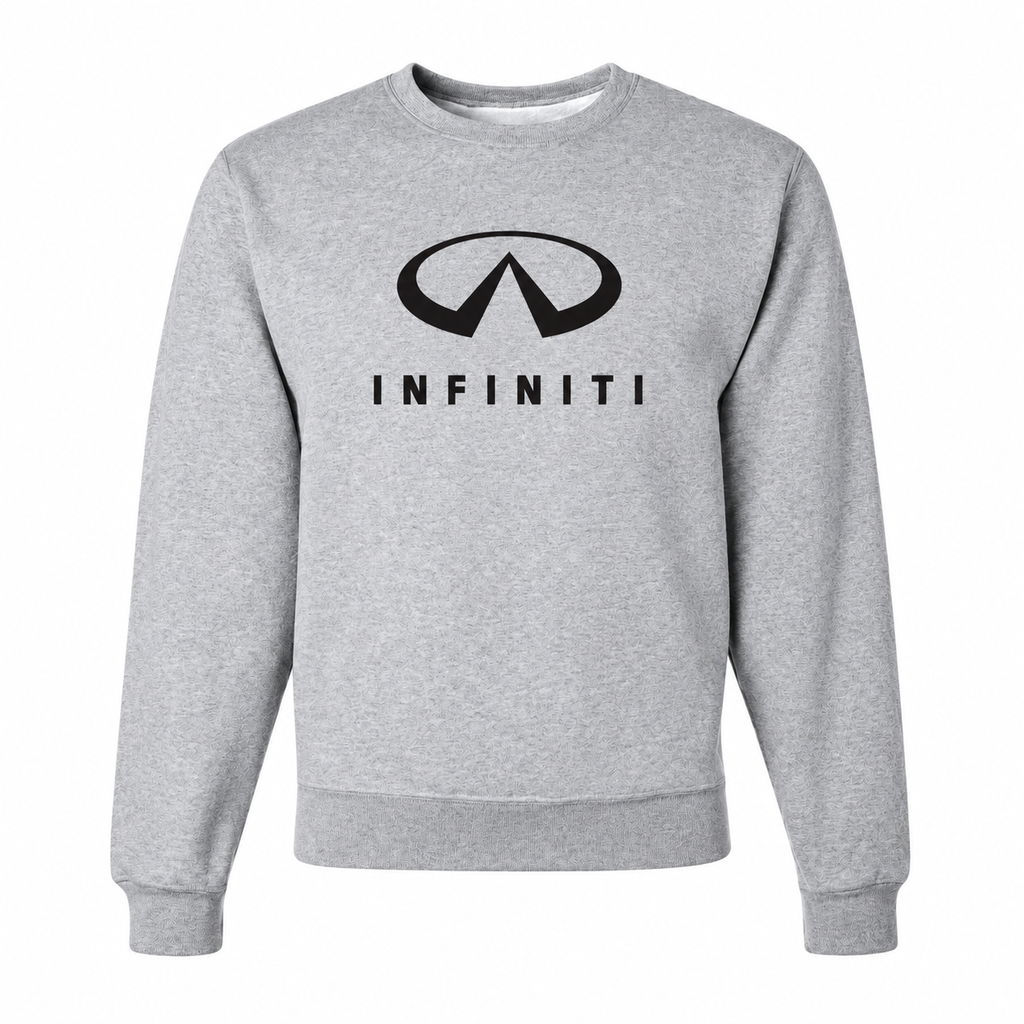 Men’s Infiniti Luxury Car Crewneck Sweatshirt | Color: Gray | Front