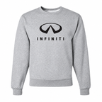 Men’s Infiniti Luxury Car Crewneck Sweatshirt | Color: Gray | Front