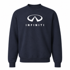 Men’s Infiniti Luxury Car Crewneck Sweatshirt | Color: Navy | Front