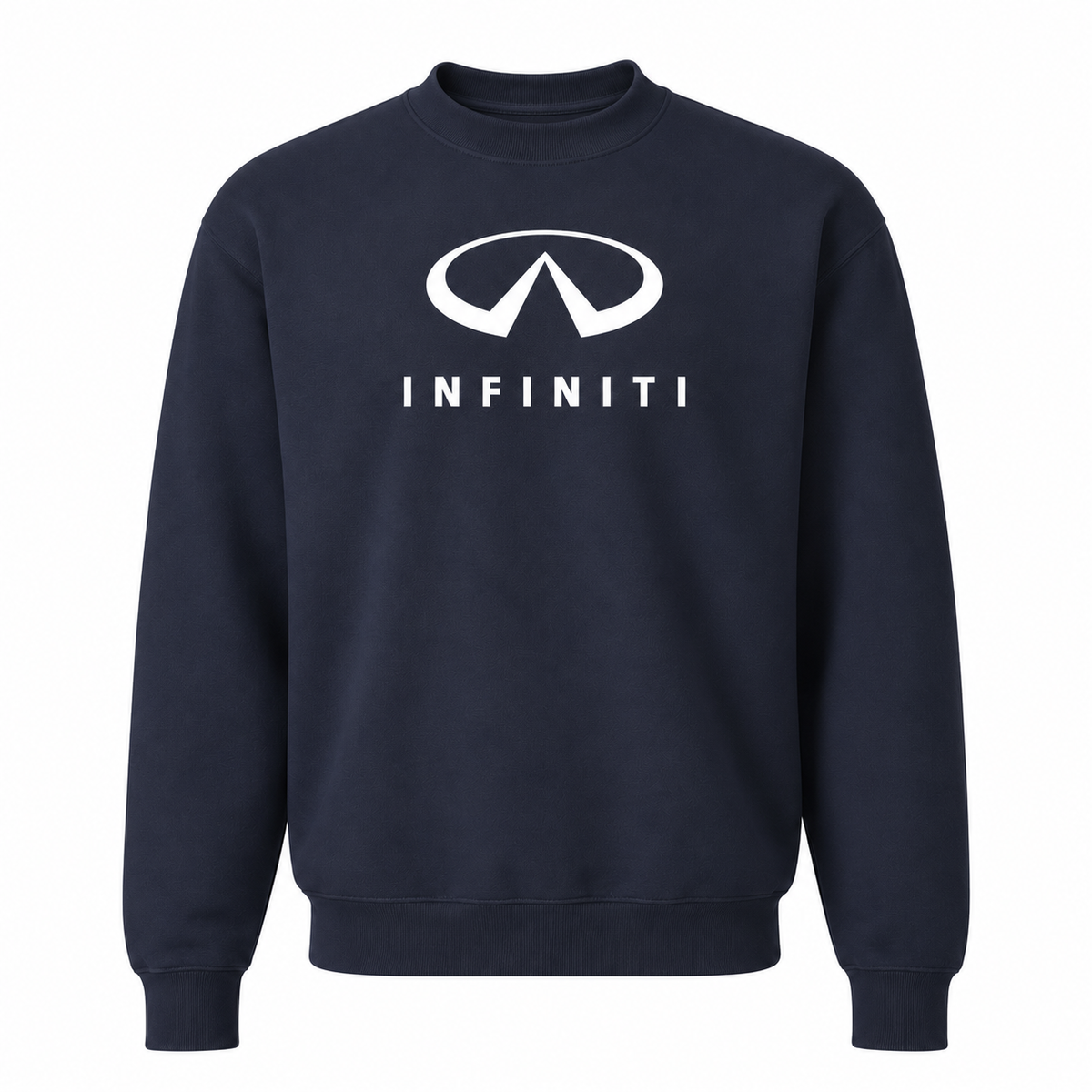 Men’s Infiniti Luxury Car Crewneck Sweatshirt | Color: Navy | Front