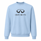 Men’s Infiniti Luxury Car Crewneck Sweatshirt | Color: Sky Blue | Front