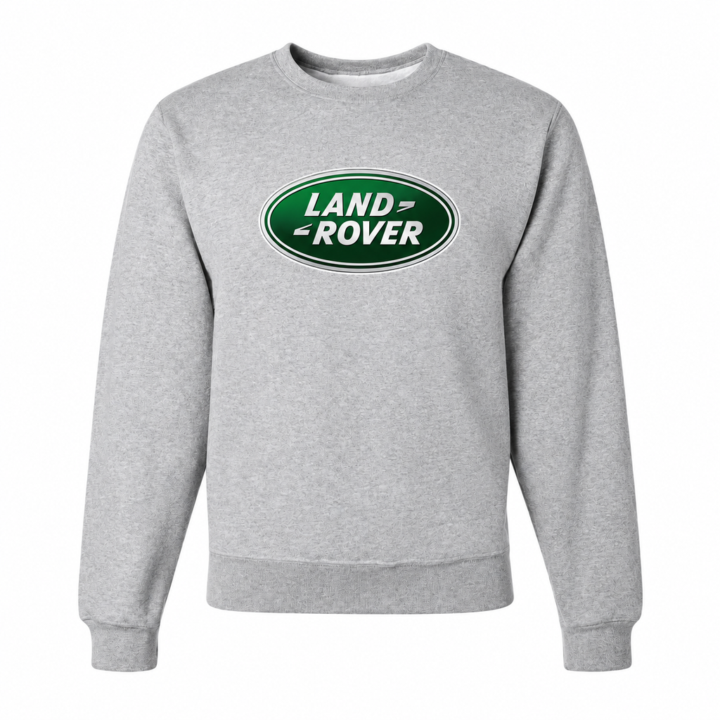 Men’s Land Rover Car Crewneck Sweatshirt | Color: Gray | Front