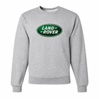 Men’s Land Rover Car Crewneck Sweatshirt | Color: Gray | Front