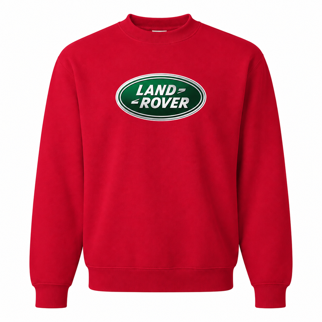 Men’s Land Rover Car Crewneck Sweatshirt | Color: Red | Front