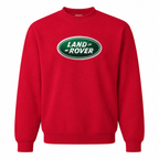 Men’s Land Rover Car Crewneck Sweatshirt | Color: Red | Front