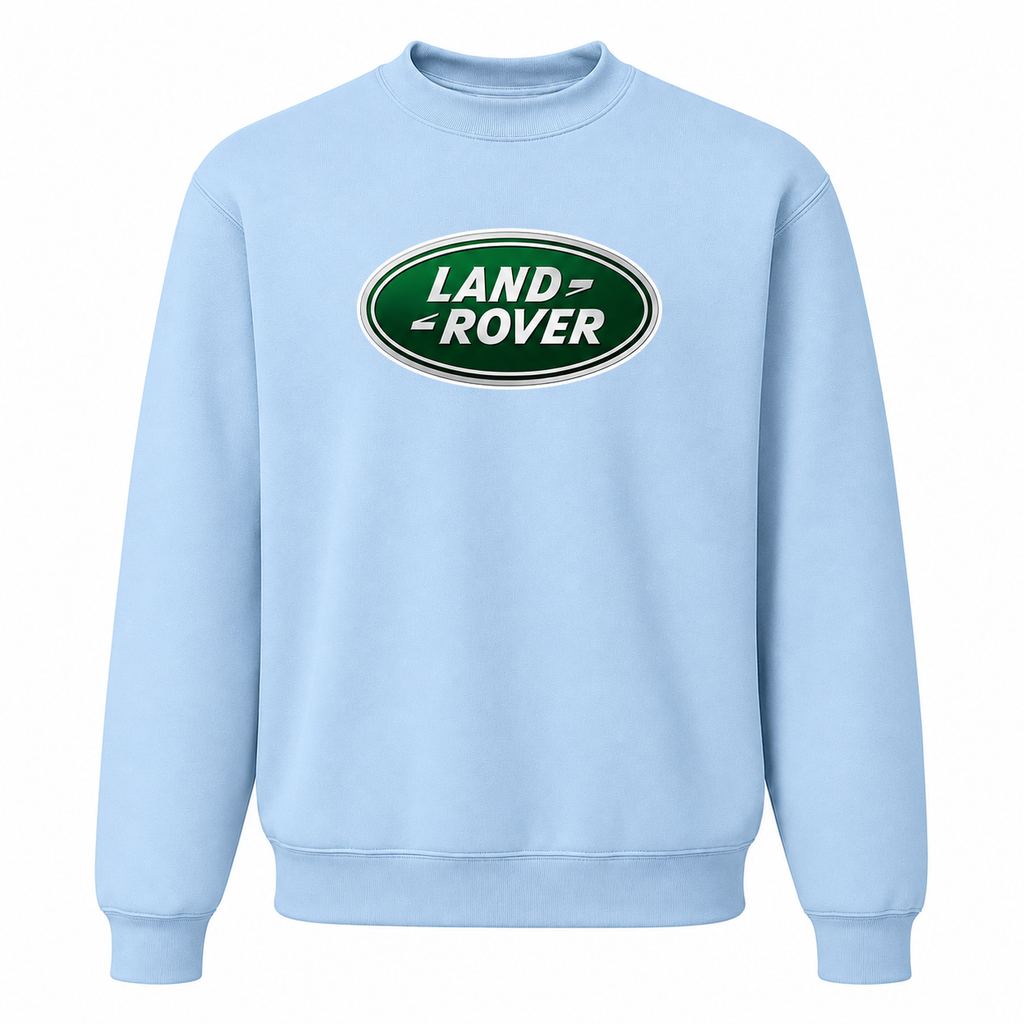 Men’s Land Rover Car Crewneck Sweatshirt | Color: Sky Blue | Front