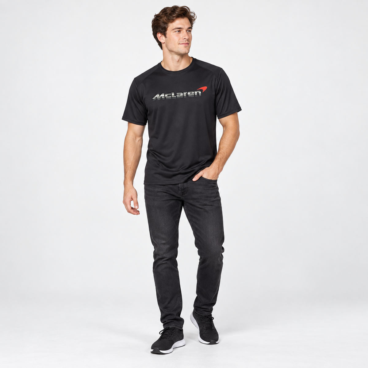 Men's Mclaren Polyester T-Shirt | Color: Black | Image 2
