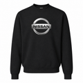 Men’s Nissan Car Crewneck Sweatshirt | Color: Black | Front