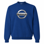 Men’s Nissan Car Crewneck Sweatshirt | Color: Blue | Front