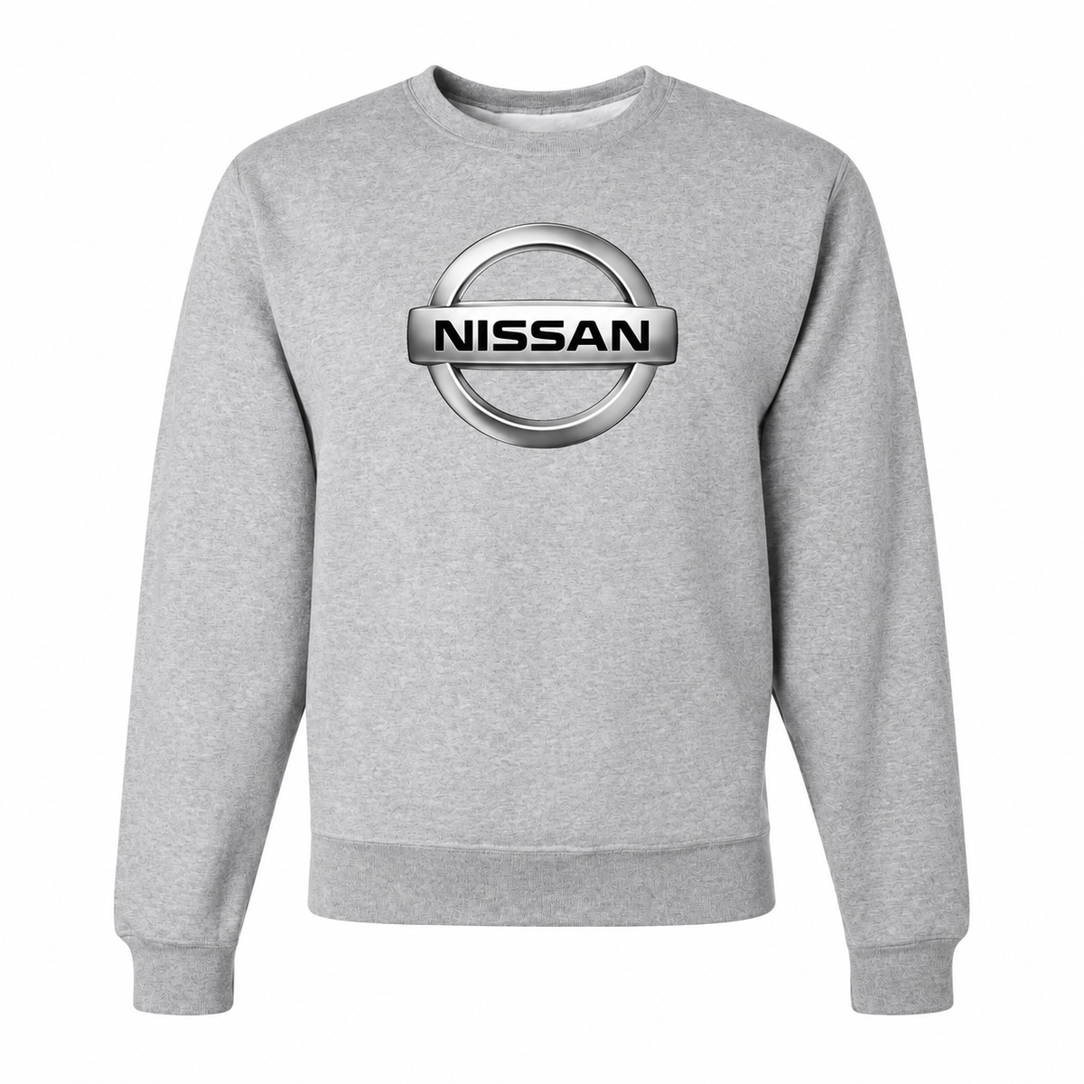 Men’s Nissan Car Crewneck Sweatshirt | Color: Gray | Front