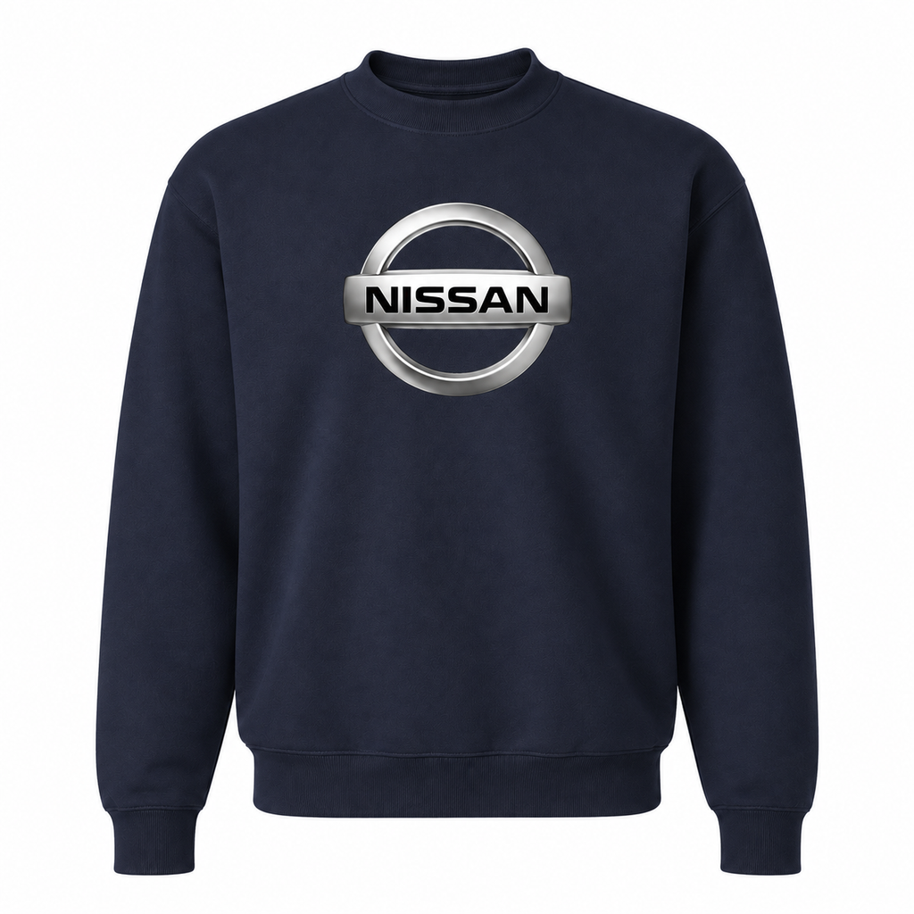Men’s Nissan Car Crewneck Sweatshirt | Color: Navy | Front