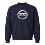 Men’s Nissan Car Crewneck Sweatshirt | Color: Navy | Front