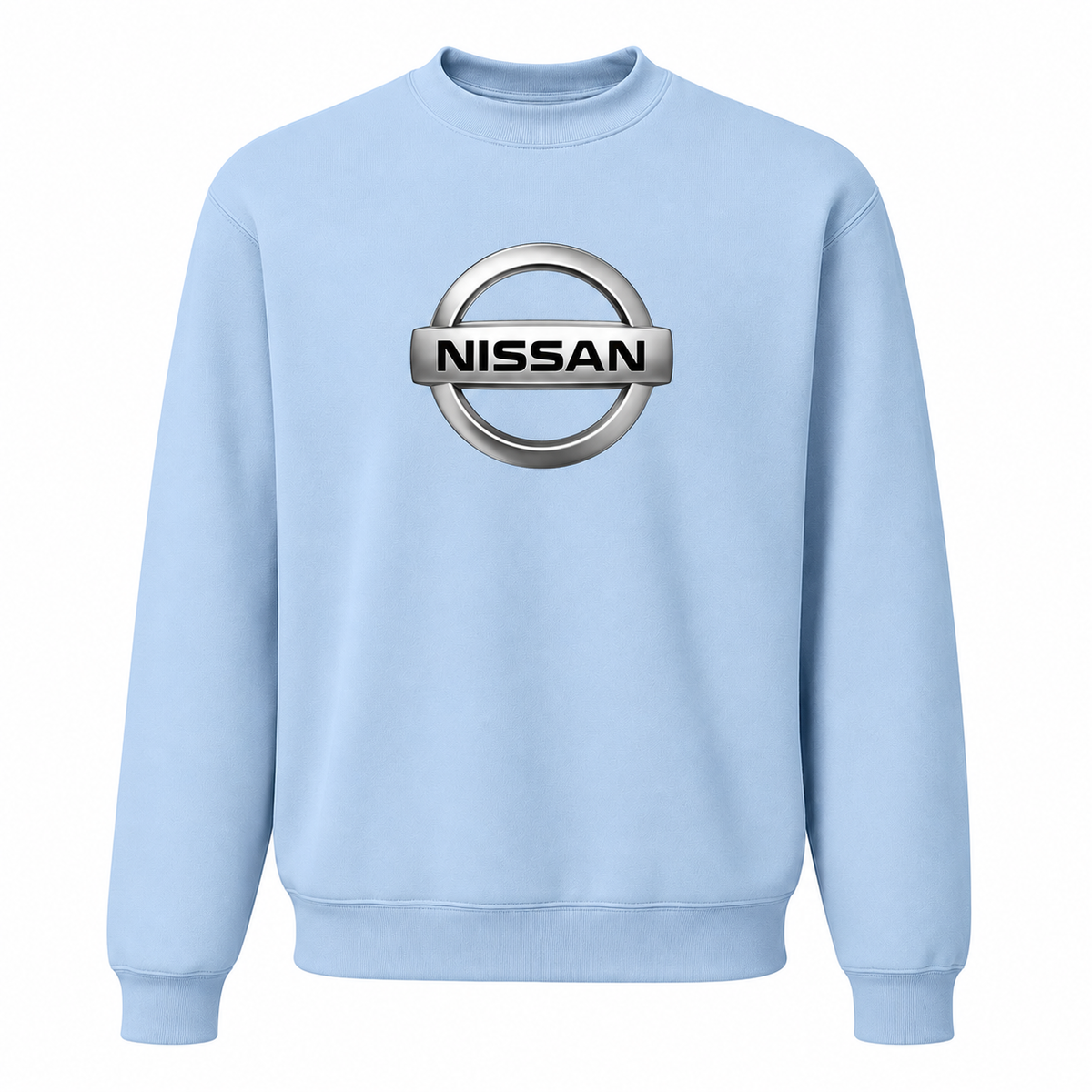 Men’s Nissan Car Crewneck Sweatshirt | Color: Sky Blue | Front