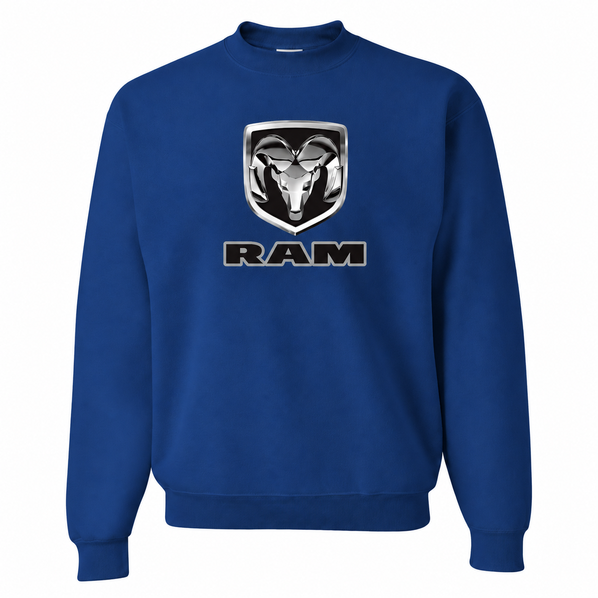 Men’s Ram Car Crewneck Sweatshirt | Color: Blue | Front