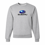 Men’s Subaru Car Crewneck Sweatshirt | Color: Gray | Front