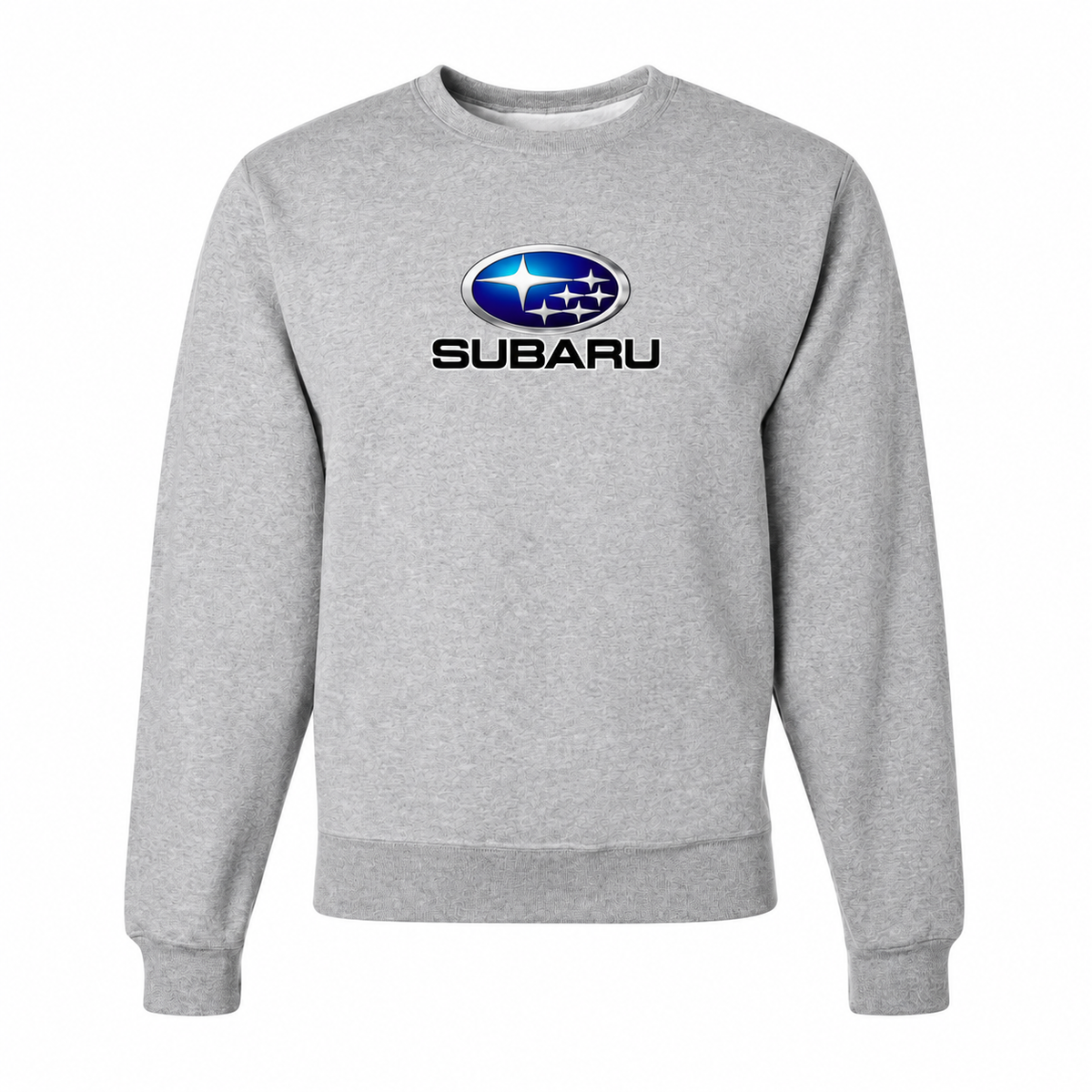Men’s Subaru Car Crewneck Sweatshirt | Color: Gray | Front