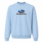 Men’s Subaru Car Crewneck Sweatshirt | Color: Sky Blue | Front