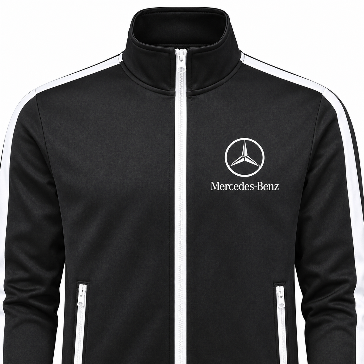 Men's Mercedes-Benz Luxury Car Dri-Fit TrackSuit | Color: Black | Image 3