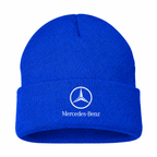 Men's Mercedes-Benz Luxury Beanie Hat — Blue — clean front main