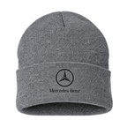 Men's Mercedes-Benz Luxury Beanie Hat — Gray — clean front main