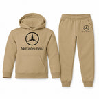 Mercedes-Benz Luxury youth hoodie jogger set, Khaki, Youth Large ages 10–12