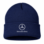 Men's Mercedes-Benz Luxury Beanie Hat — Navy — clean front main