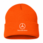 Men's Mercedes-Benz Luxury Beanie Hat — Orange — clean front main