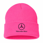 Men's Mercedes-Benz Luxury Beanie Hat — Pink — clean front main