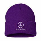 Men's Mercedes-Benz Luxury Beanie Hat — Purple — clean front main