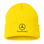 Men's Mercedes-Benz Luxury Beanie Hat — Yellow — clean front main