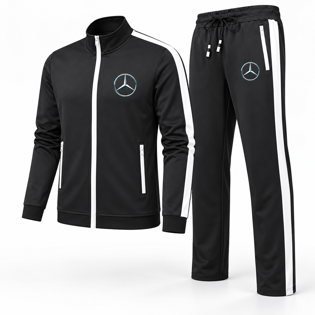 Men's Mercedes-Benz NEW Car Dri-Fit TrackSuit | Color: Black | Image 2