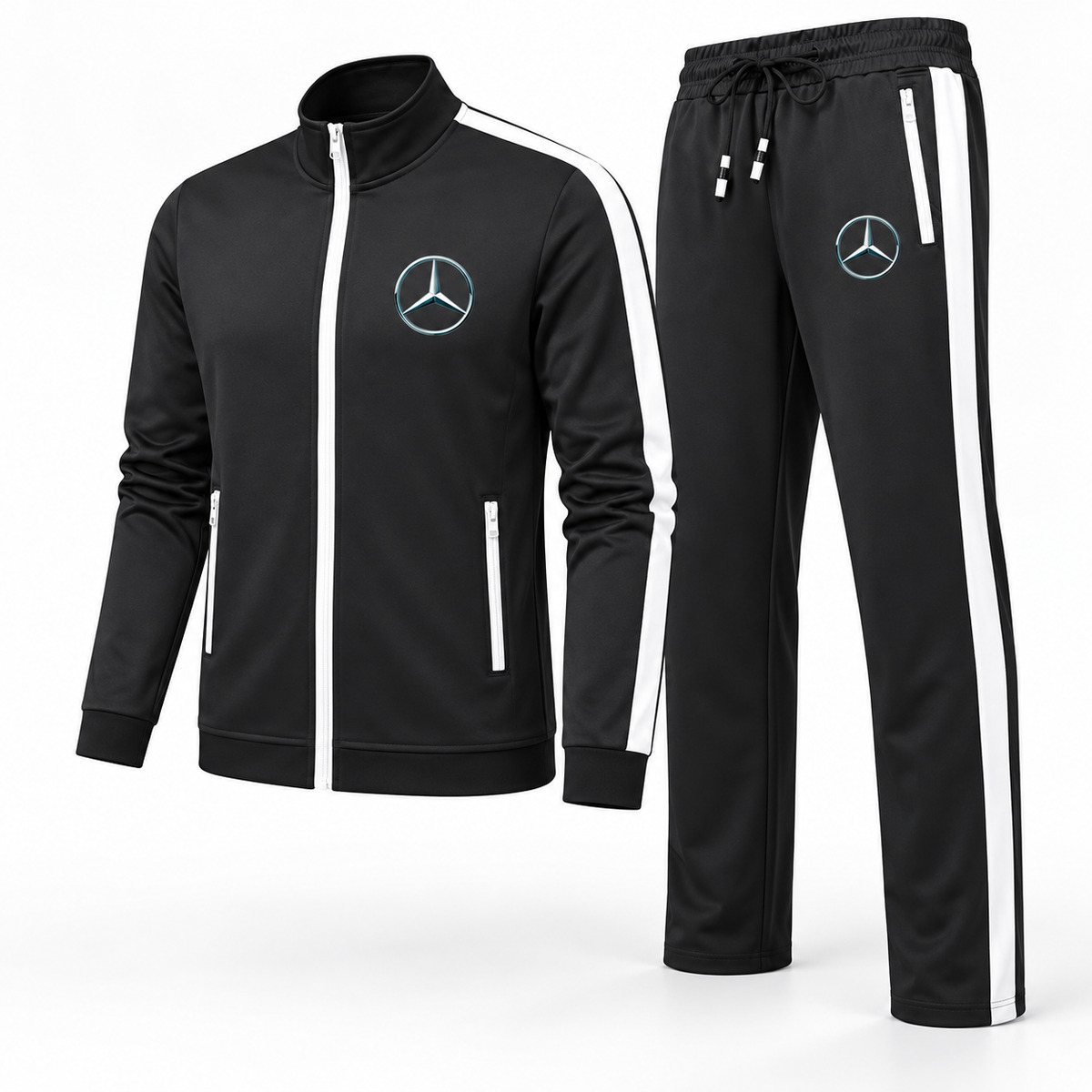 Men's Mercedes-Benz NEW Car Dri-Fit TrackSuit | Color: Black | Image 2