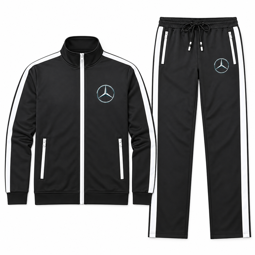 Men's Mercedes-Benz NEW Car Dri-Fit TrackSuit | Color: Black | Image 5