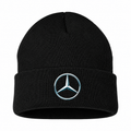 Men's Mercedes-Benz New Beanie Hat — Black — clean front main
