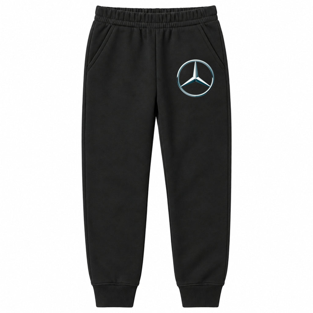 Mercedes-Benz New youth jogger sweatpants in Black, Youth Large ages 10–12