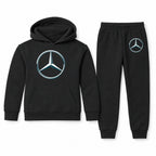 Mercedes-Benz New youth hoodie jogger set, Black, Youth Large ages 10–12