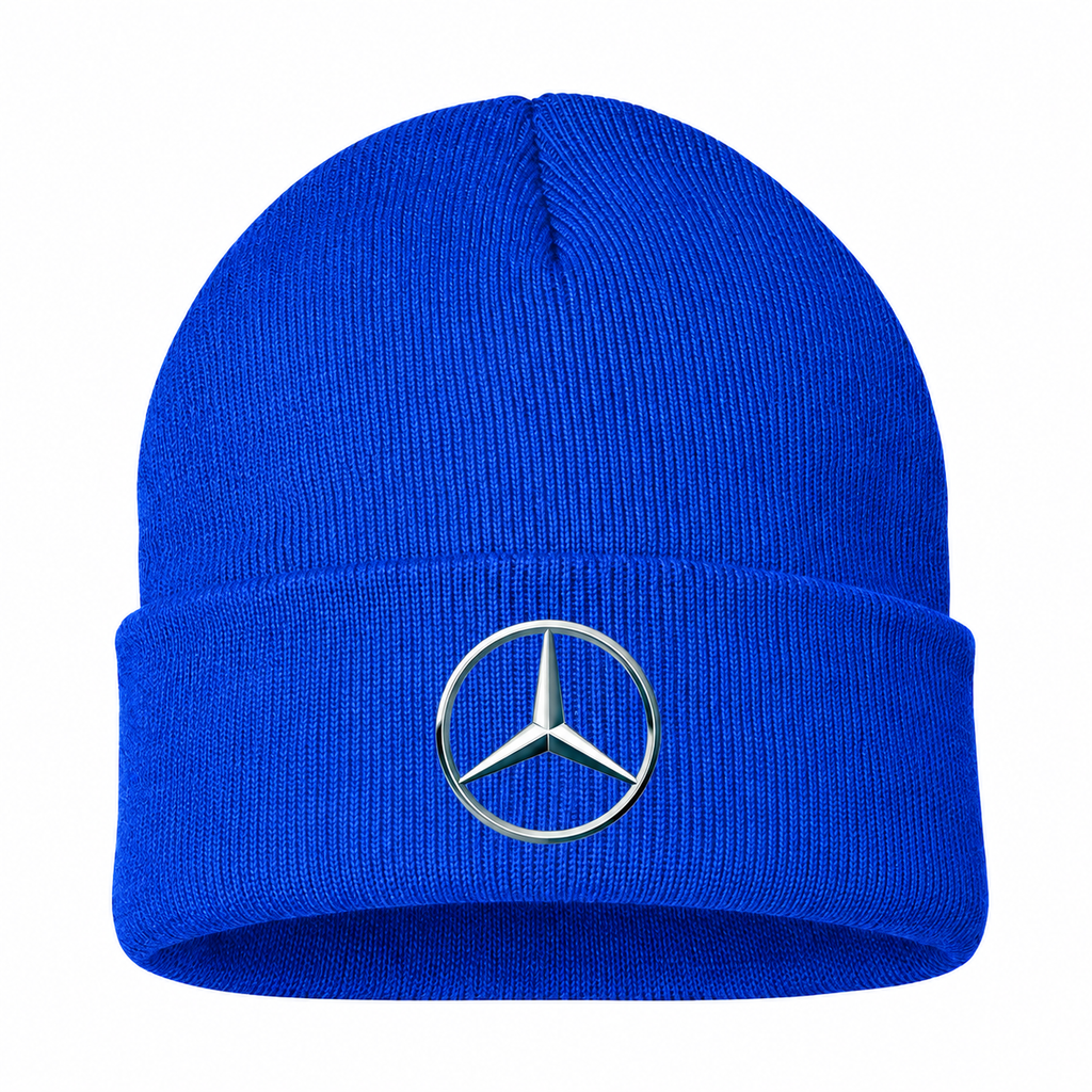Men's Mercedes-Benz New Beanie Hat — Blue — clean front main